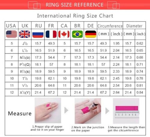 Size 5-11 Jewelry Elegant Cubic Zirconia Women Wedding Ring Ring - Bild 2 von 32