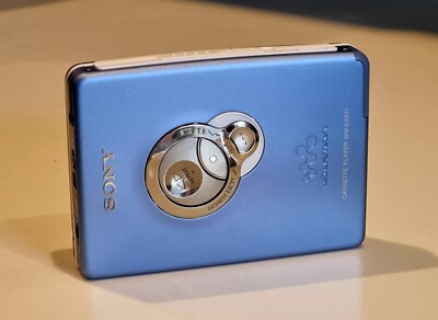 New Blue Sony WM-EX621 Cassette Walkman Fully Working boxed all