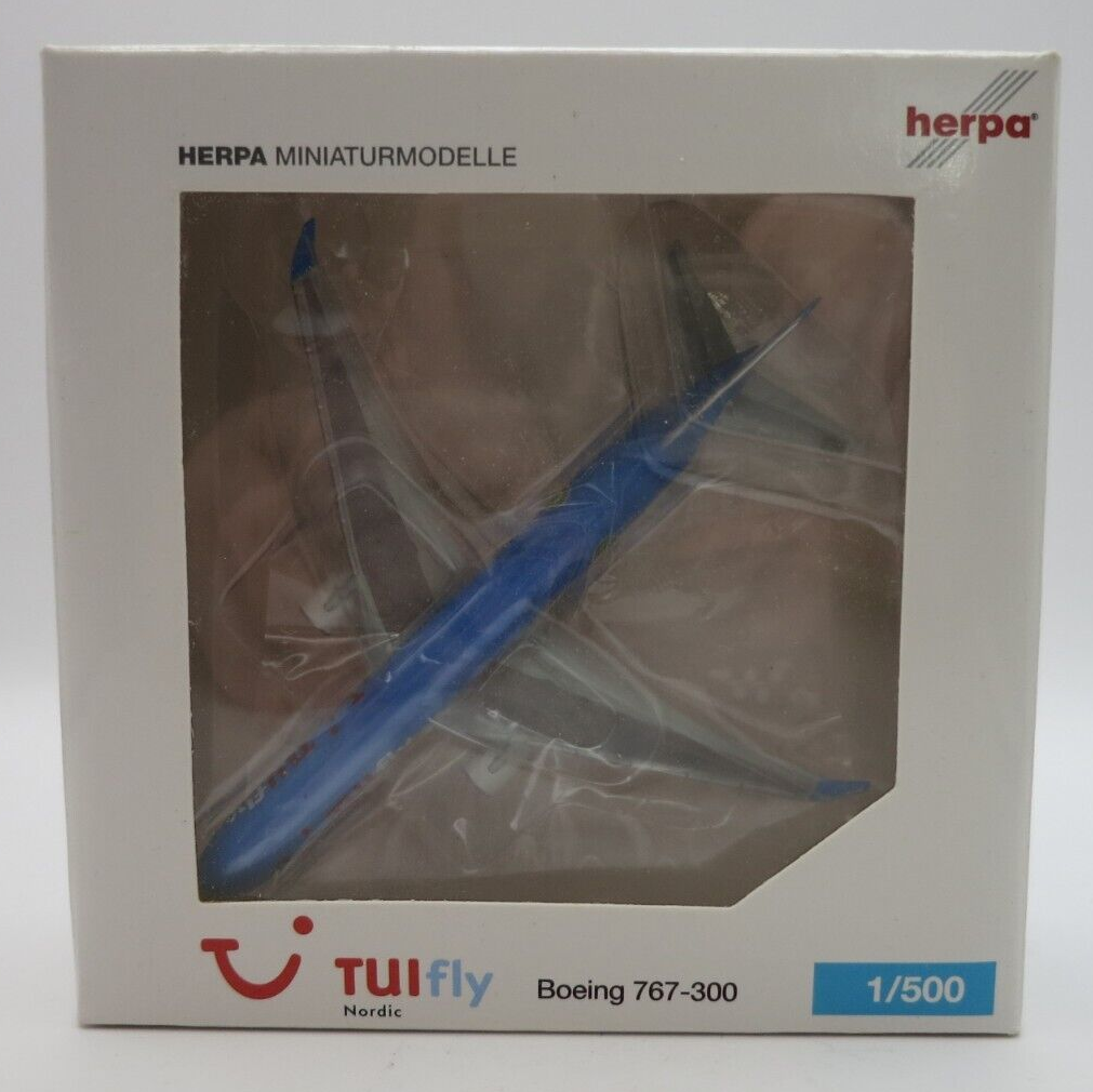 Herpa TUIfly Nordic Boeing 767-300 Airplane Model - 519281 - 1/500