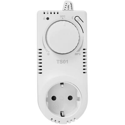 Thermoschaltsteckdose TS01 - Raumthermostat für Steckdose mit autom. Nachtabsenk