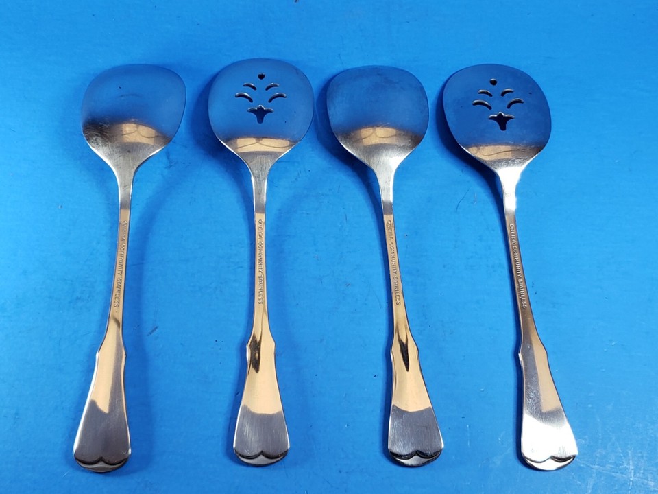 Oneida Patrick Henry Flatware Stainless Sugar Spoon & Jelly Server 8.