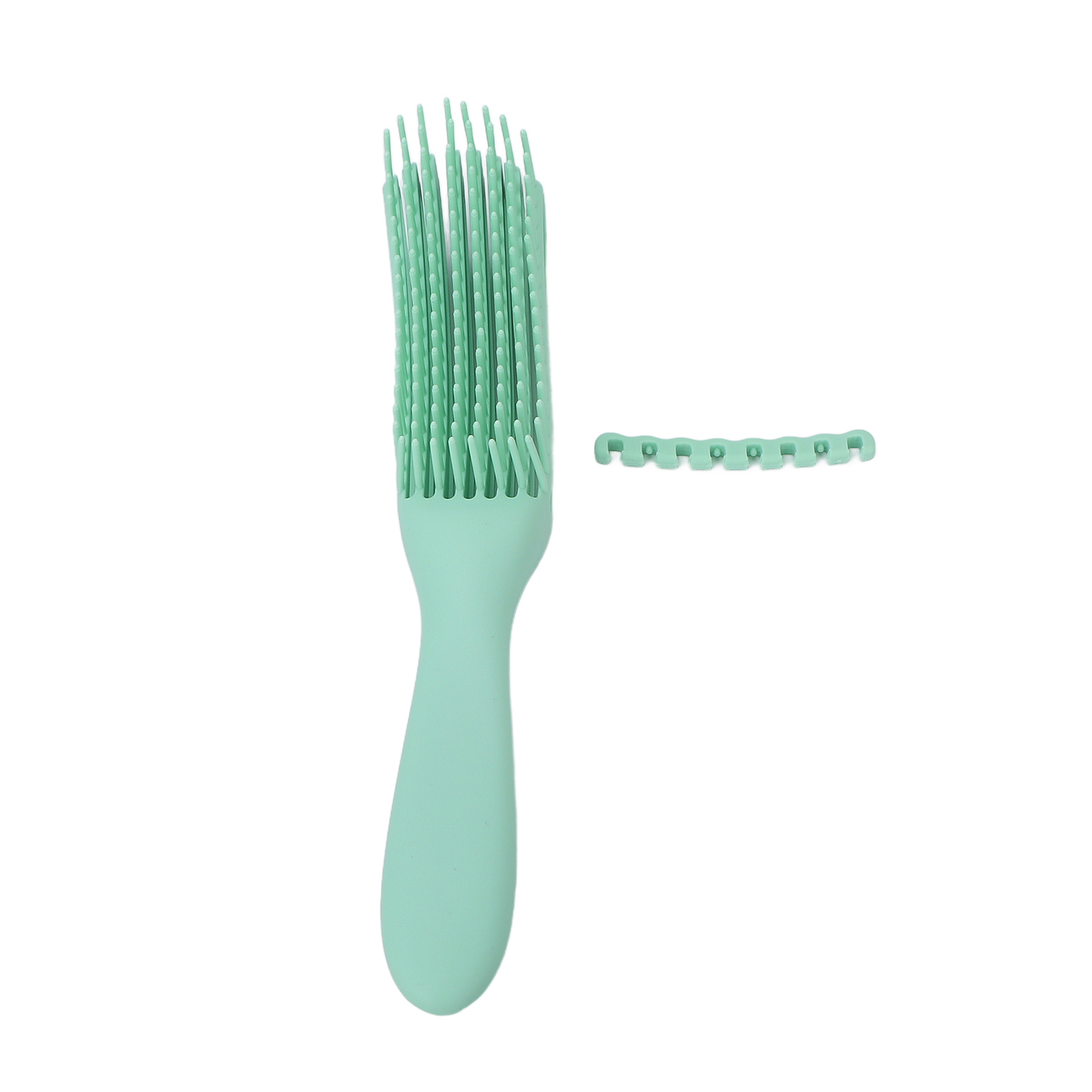 Mint Green Detangling Brush Convenient Practical Safe Reliable Matte