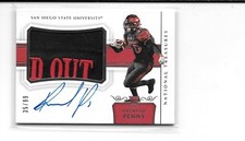2018 NATIONAL TREASURES RASHAAD PENNY RC AUTO 2 COLOR LETTER PATCH # 35/99 
