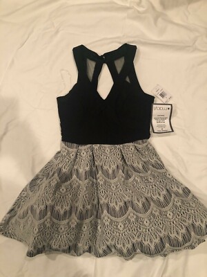 NWT Macy's Party Holiday Homecoming Dress - Size 5 Black & White | eBay NWT Macy's Party Holiday Homecoming Dress - Size 5 Black & White | eBay