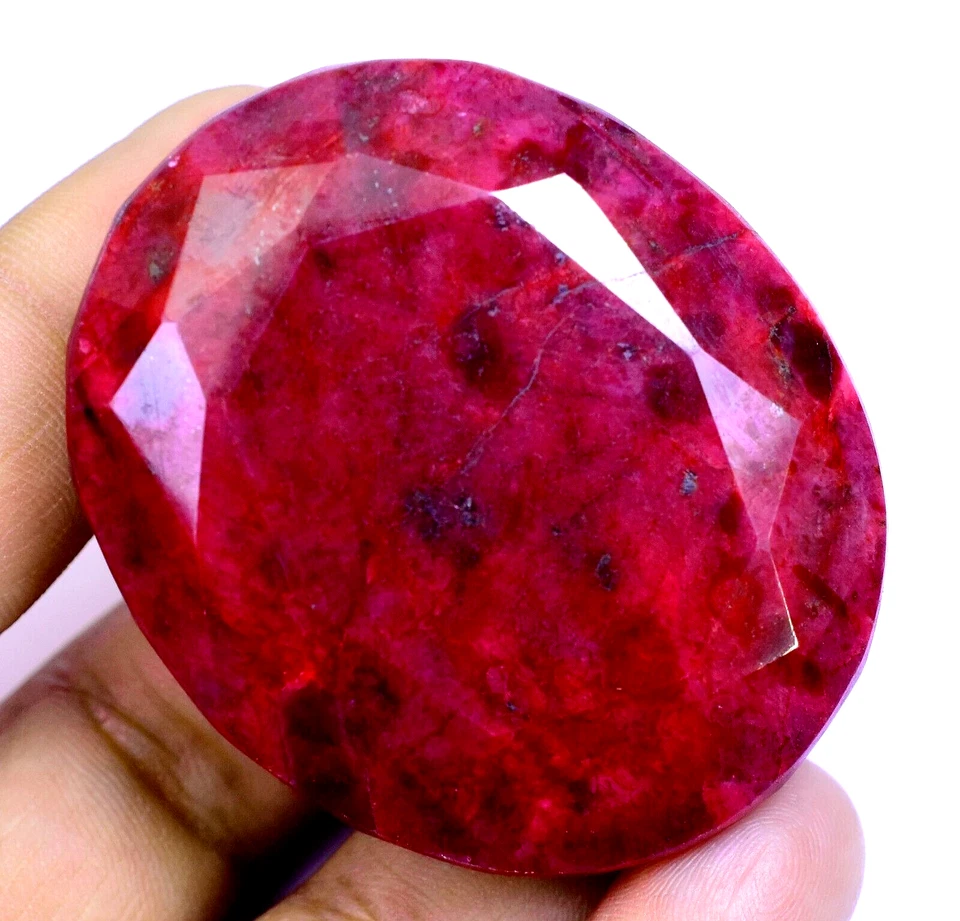 RARE 400.70 Ct Natural HUGE Red Ruby Museum Grade Certified Oval Loose Gemstone - Image 2 of 4