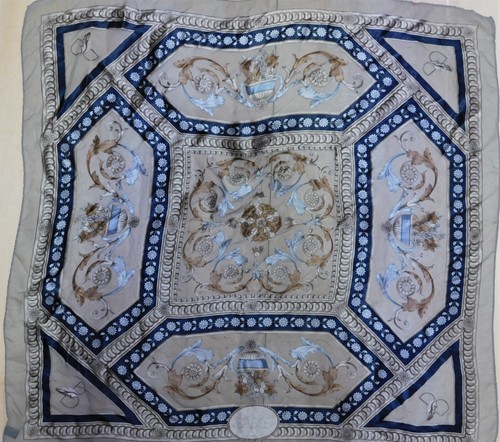 Foulard 100% Pure en Soie Vintage Femmes (090) 86cm x 86cm