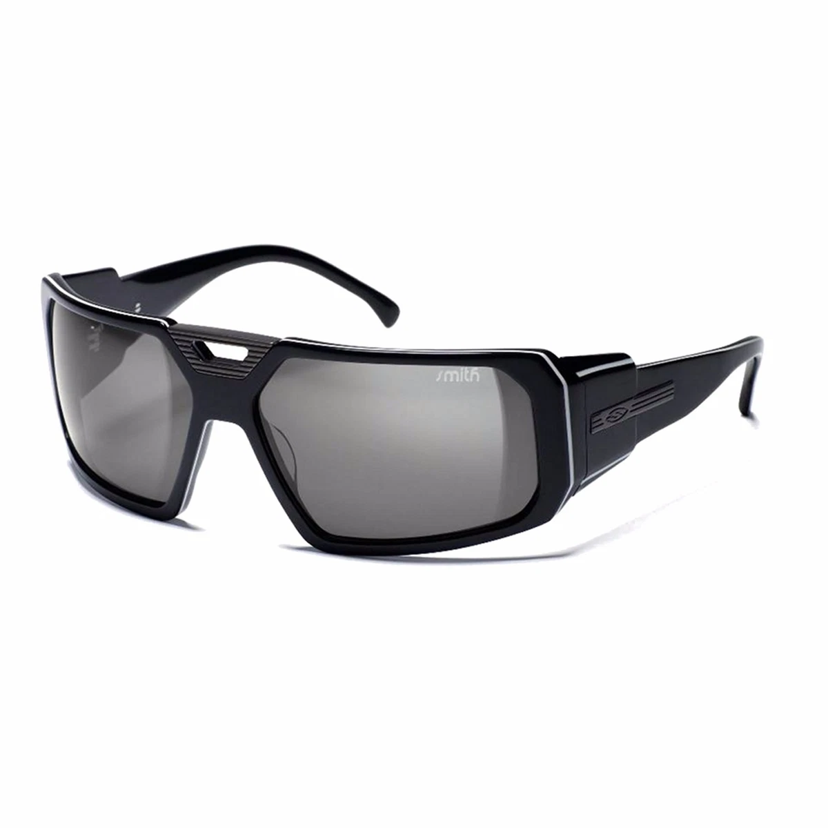 Vintage SMITH Bauhaus Sunglasses in Black w/ Polarized Grey TLT Lenses - UNISEX Smith Bauhaus polarized grey sunglasses | Mercari main image 2