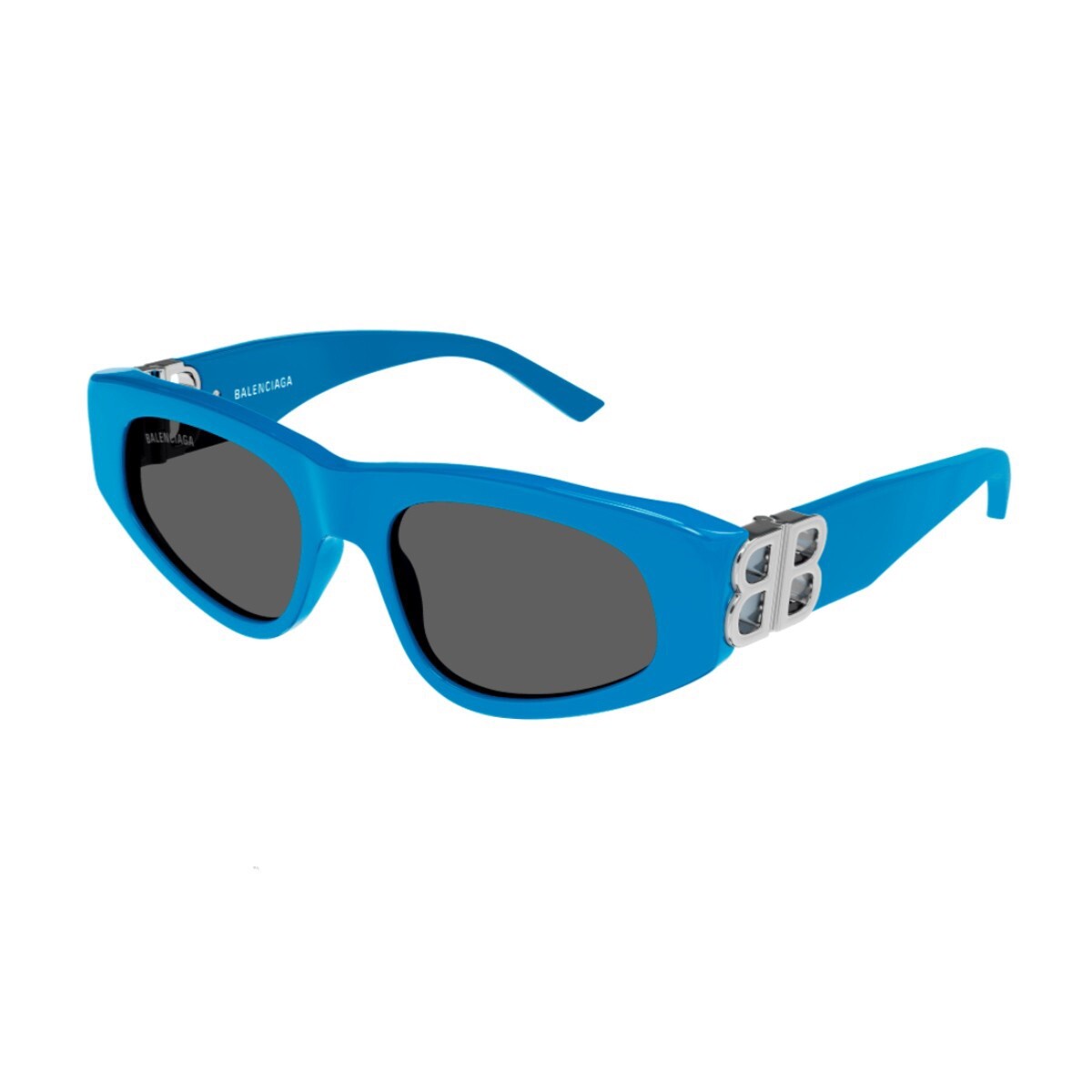 Balenciaga Dynasty BB0095S 011 Blue Silver Grey Lens Women