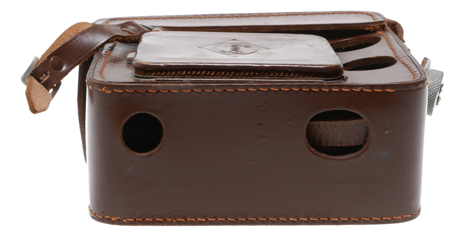 Eumig vintage film camera antique leather case in used condition