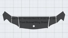 Mercedes Sl R129 1989-2001 Motorhaube & Fl&uuml;gel Steinschlag Lackschutz Folie