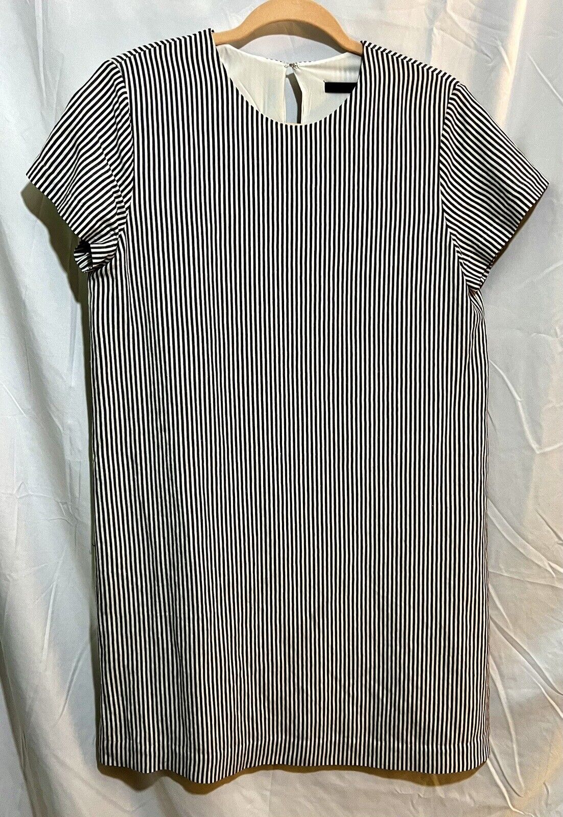 Jenni Kayne Linen Striped T Shirt Dress Size Medi… - image 2