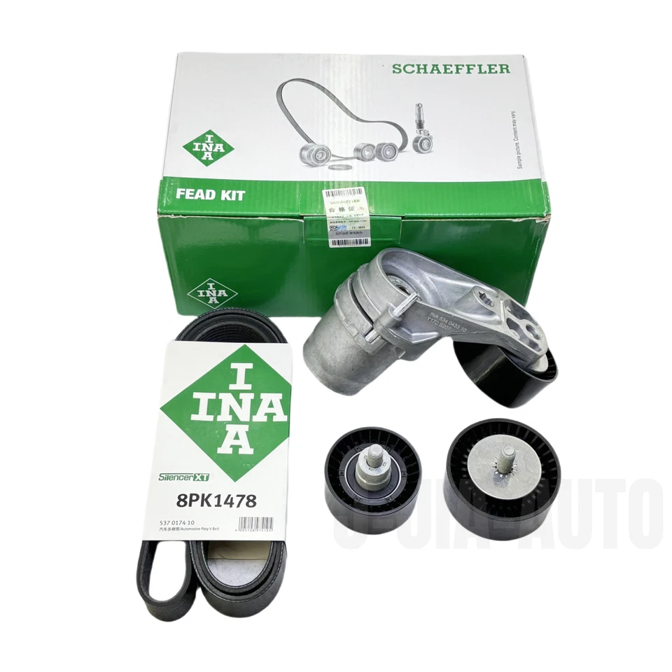 OEM INA Belt Tensioner Pulley Kit For BMW F01 F10 F30 335i 535i N55 11288673720 Foto 2 de 4