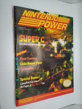 Nintendo Power Magazine 12 Super C 100 Complete w/ Poster  Misprint 2x Inserts