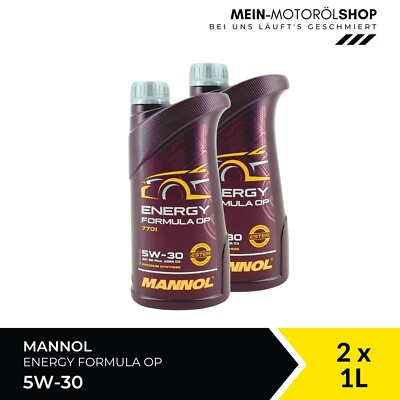 Mannol Energy Formula OP 5W-30 VW BMW MB 229.52/229.51/229.31 2x1 Liter = 2 L