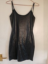 Pretty Little Thing Black Dress BODYCON Size 10 Night Out Party Summer