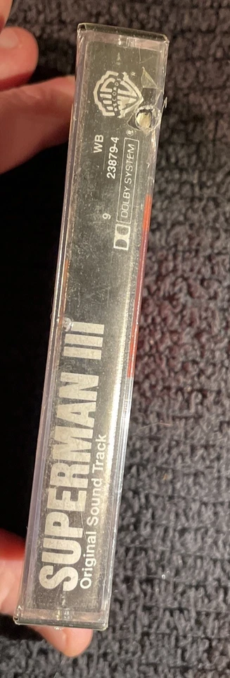 Superman III Soundtrack Cassette Tape (1983) 1980s SEALED But Hole In Side - Image 2 of 4