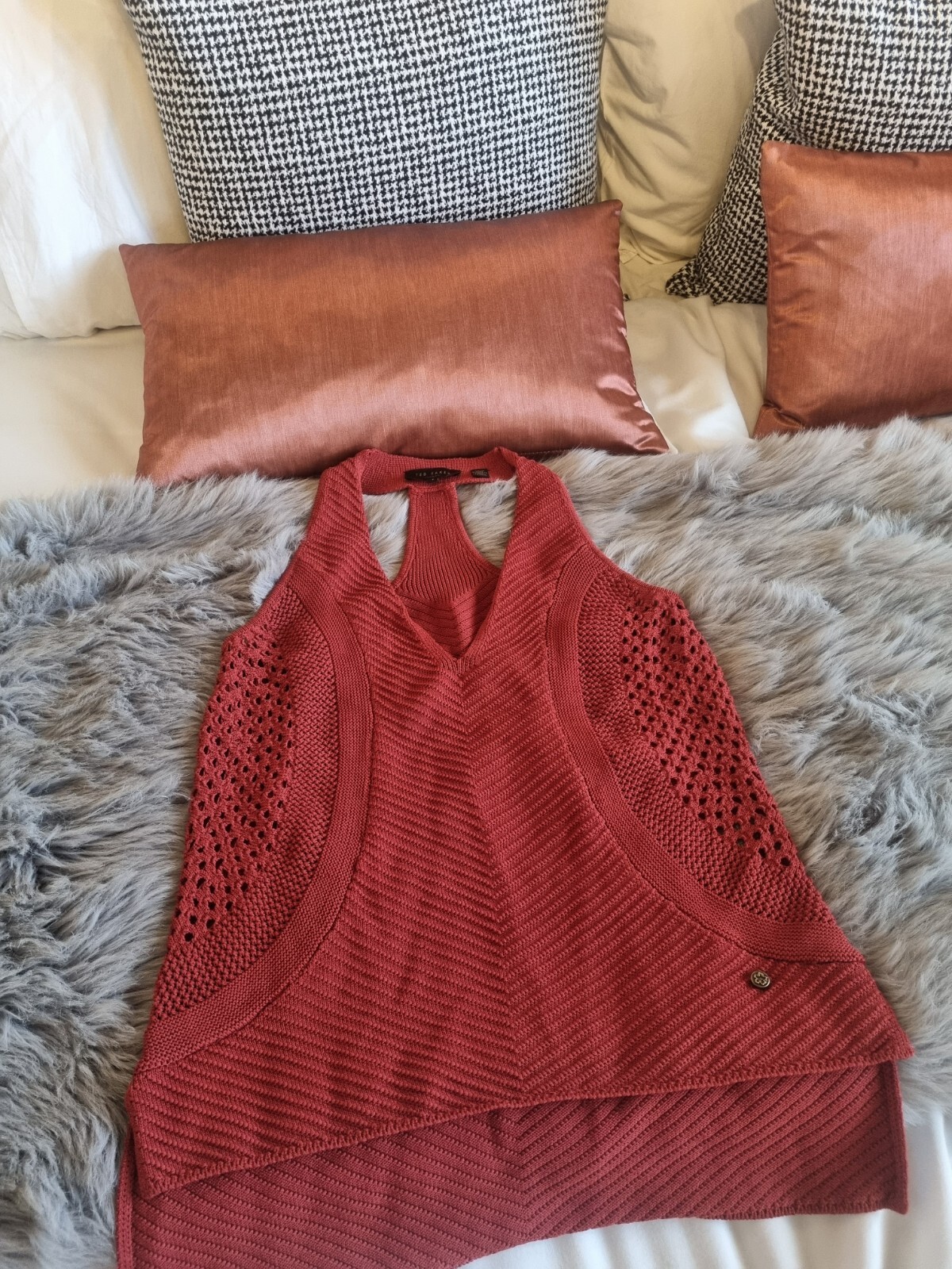 Ted Baker womens Knit Gorgeous Top Size 1 UK 8 Rrp £110 image 7