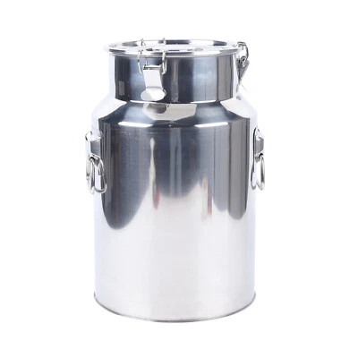Barril de acero inoxidable jarra de leche jarra de leche jarra de transporte de leche recipiente de leche 18 litros - Imagen 1 de 4