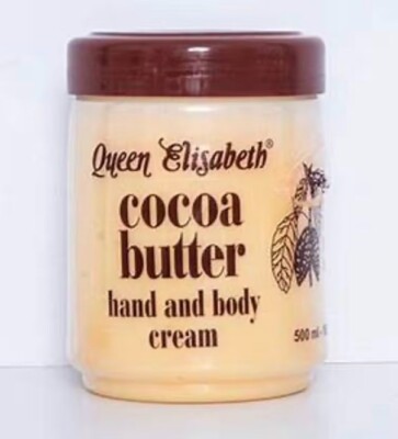 QUEEN ELIZABETH COCO BUTTER HAND,FACE AND BODY JAR CREAM 500ML 16.90 FLOZ...