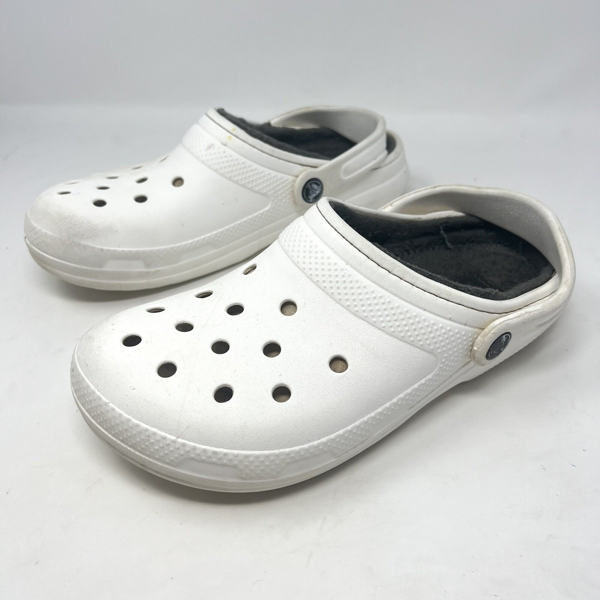 Crocs Classic Lined Clog Mens 6 / Womens 8 white 203591  display picture 1