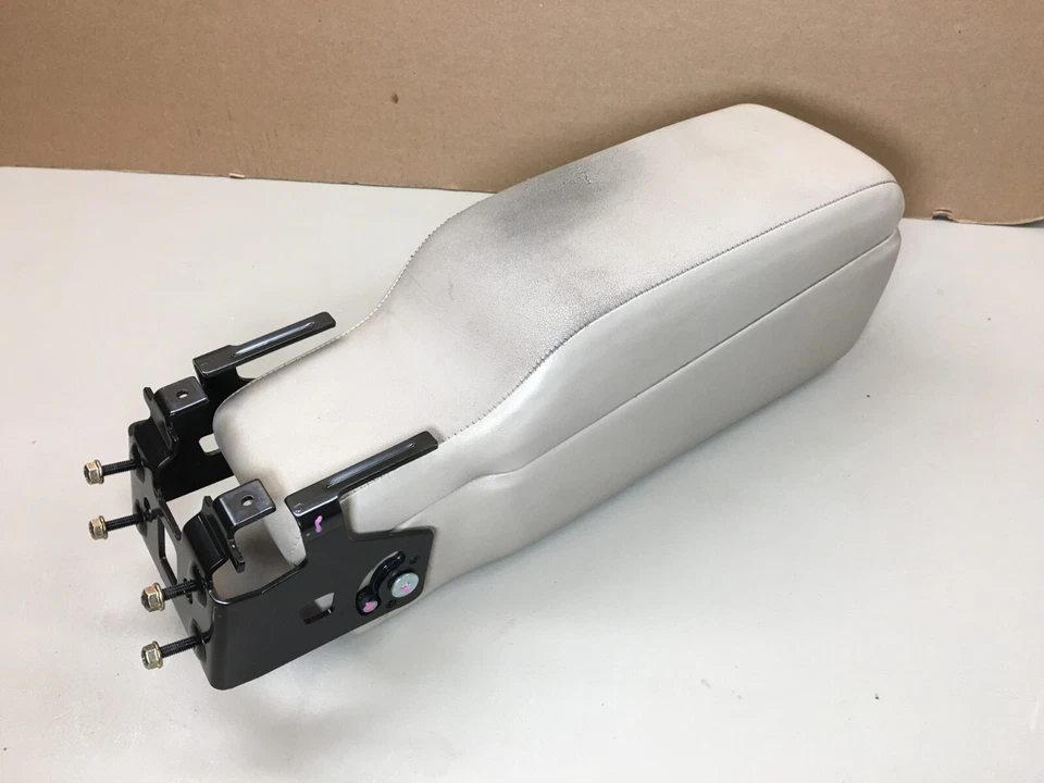 97-98 Oldsmobile Regency Center Console Armrest Arm Rest Lid Storage Leather TAN - Image 3 of 4