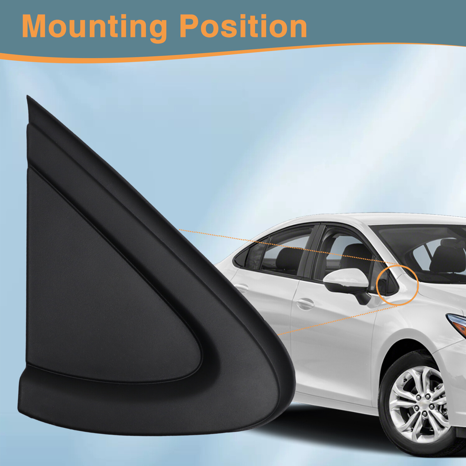 New Front Passenger Side Triangle Molding Trim for Chevrolet Cruze 84106818