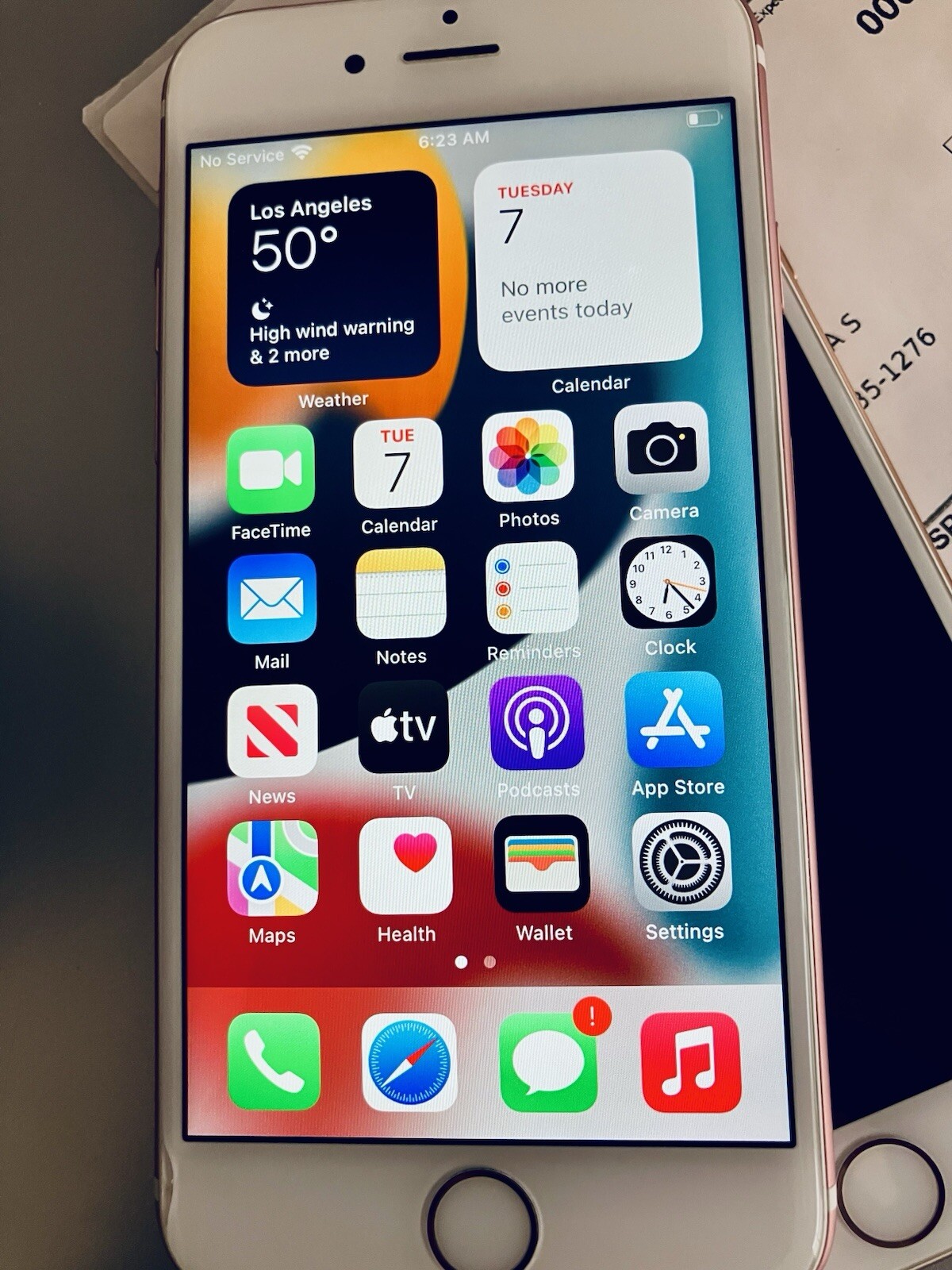 Used Rose Gold iPhone 6S WI-FI iCloud (Bypassed) iPhone for Parts 81%