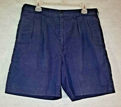 POLO GOLF Pleated Blue Shorts Men's Size 35 Fishing, Sailing, Yachting, Hiking