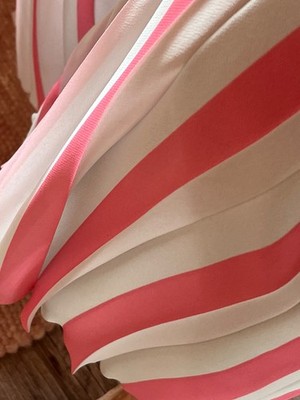 für eine Woche BILLIGer - Marc Cain Plisee-Rock leicht , weiß-rose, N3/38