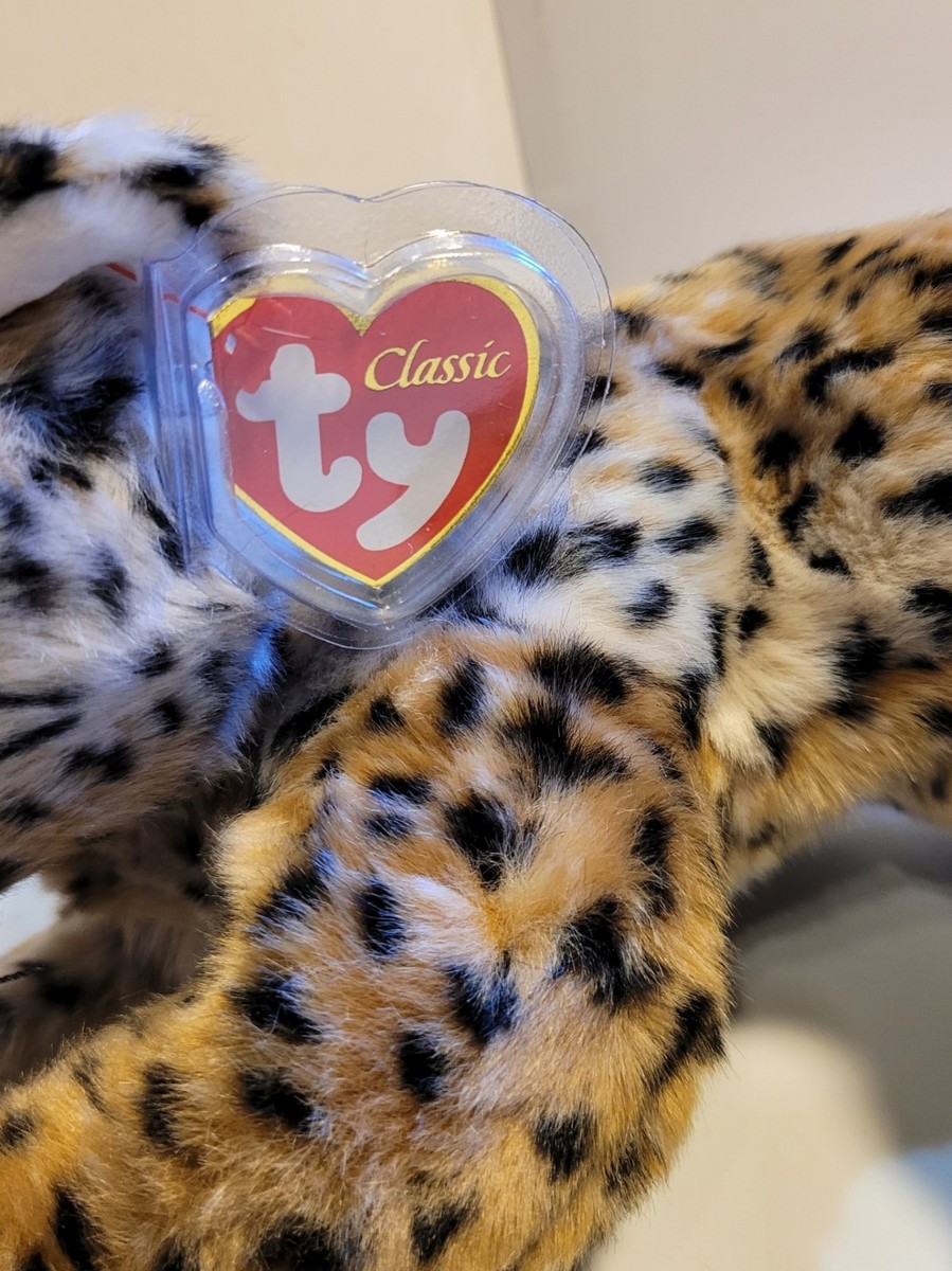 Ty Classic Cheetah Cat Piston 2003 Retired Beanie Baby With Tags