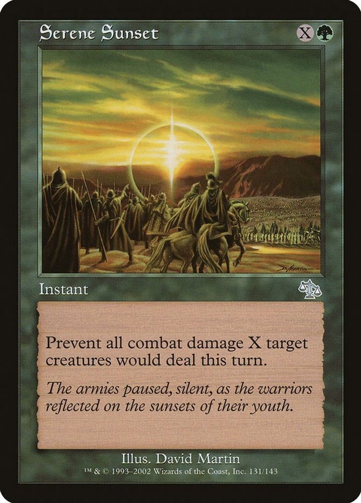 2002 Magic: The Gathering: Judgment - Serene Sunset (#131, U, Near Mint)