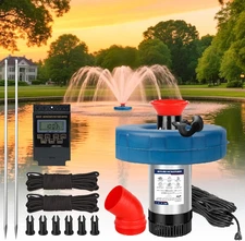 Pond Fountain Aerator 750W -Pond Fountain -1HP 15000 GPH Floating Aerator Pump-1