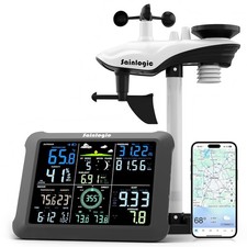 Sainlogic Smart WiFi Weather Station with 24H/7Days Accurate Weather Forecast by