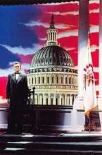 President Abraham Lincoln Opera House Town Square Disneyland 6x4 Postcard CP451