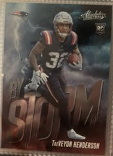 2025 Panini Absolute By Storm Rookie (Treveyon Henderson New England Patriots)