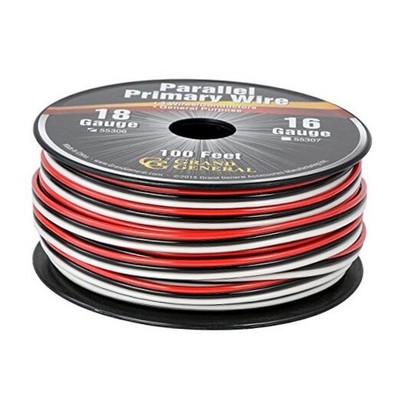  55306 Parallel Primary 3-Wire 100ft Roll with Spool for trucks, 100 Ft
