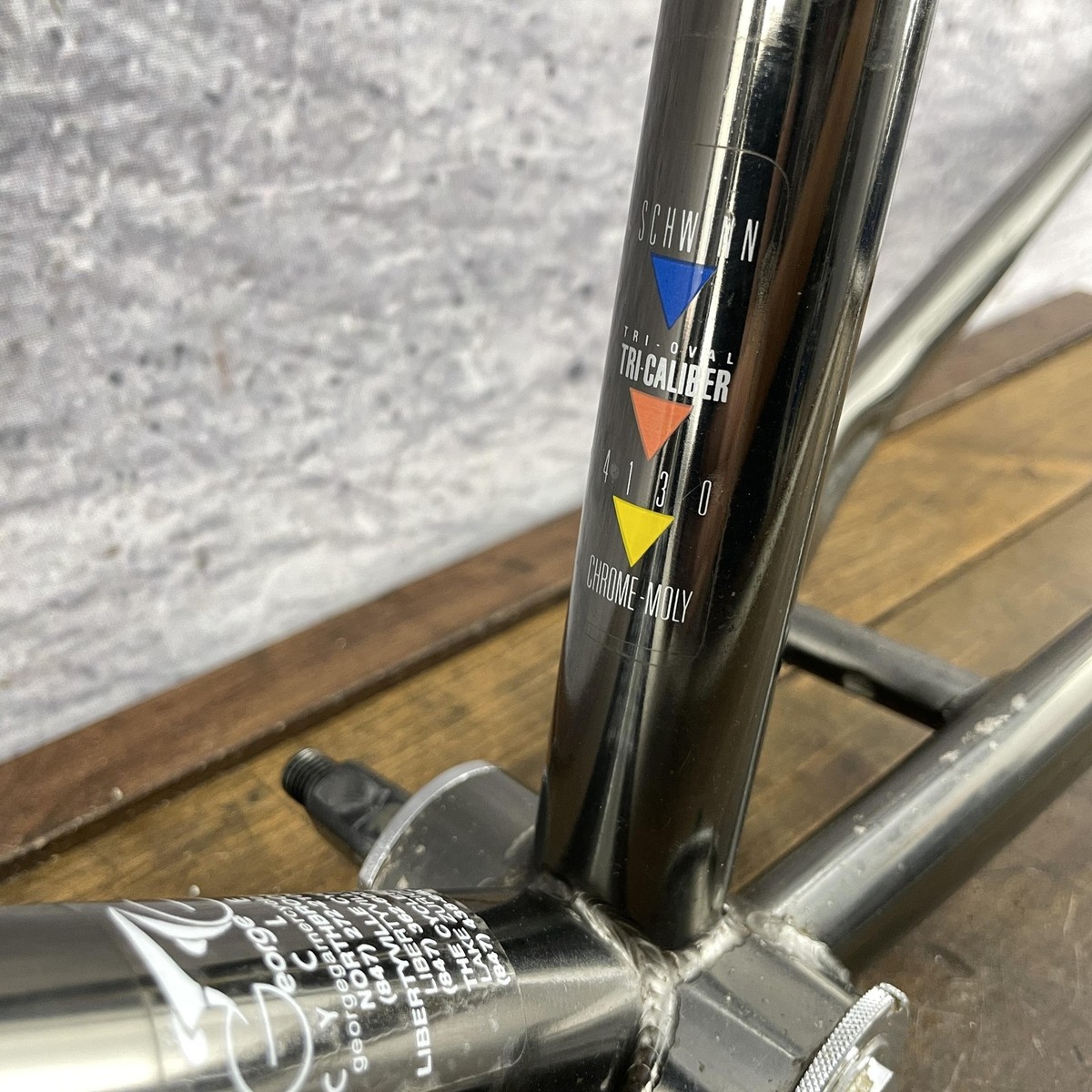 Vintage Schwinn High Sierra Frame Set 19in Black Chrome 4130 MTB