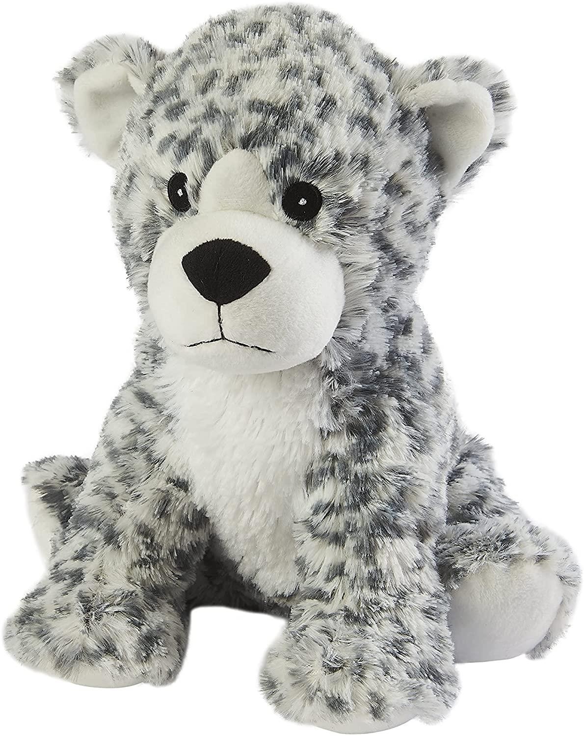 Microwavable Heatable Soft Toy Hot Cold Heat Pack Lavender  13"" Snow Leopard