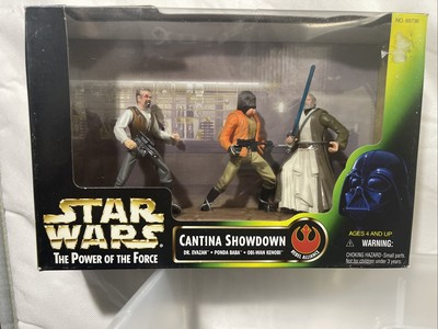 STAR WARS Power of the Force Cantina Showdown 3 Pack Movie Scene GIFT SET