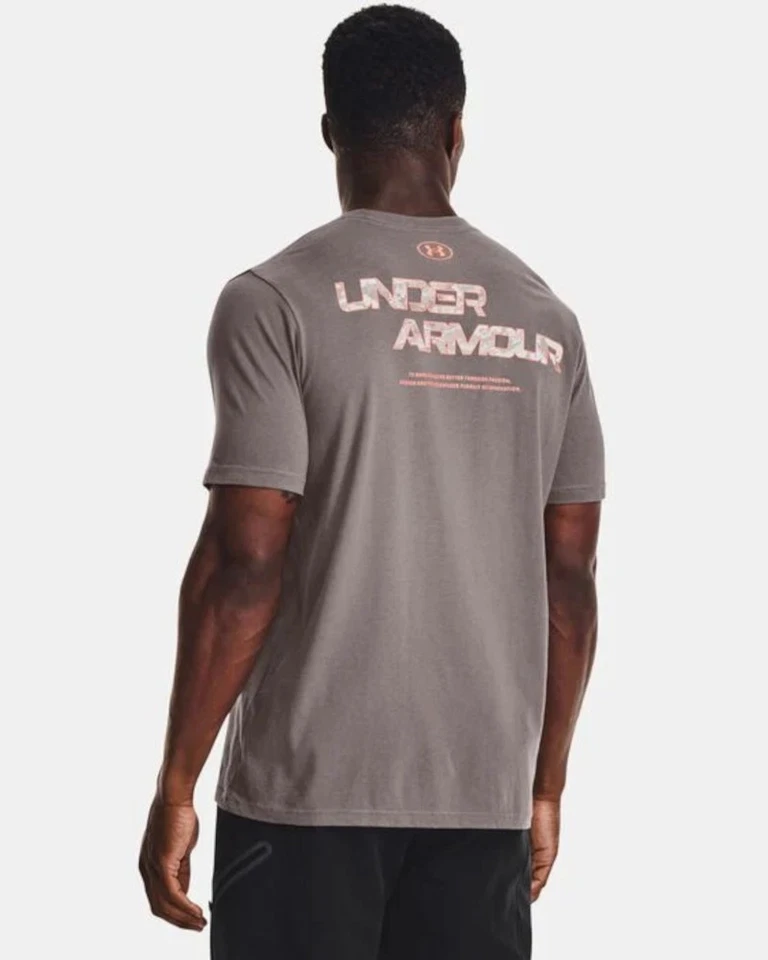 Under Armour ABC Camo Fill Wordmark SS Heren T-Shirt Fitness Sport Joggen - Bild 2 von 3