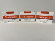 3 -Neutrogena Acne Prone Skin Formula Transparent Facial Bars 3.5 oz Each NIB