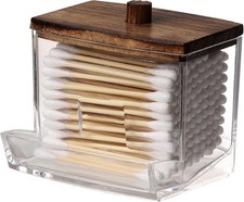 7 OZ Cotton Swab Pads Holder Qtip Cotton Buds Ball Dispenser Bathroom Containers