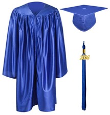 GraduationMall Shiny Kindergarten Preschool Graduation Gown Cap 30, Royal