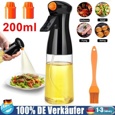 200ml Ölsprüher Ölspender Essig Öl Sprühflasche Sprayer Heißluftfritteuse Grill