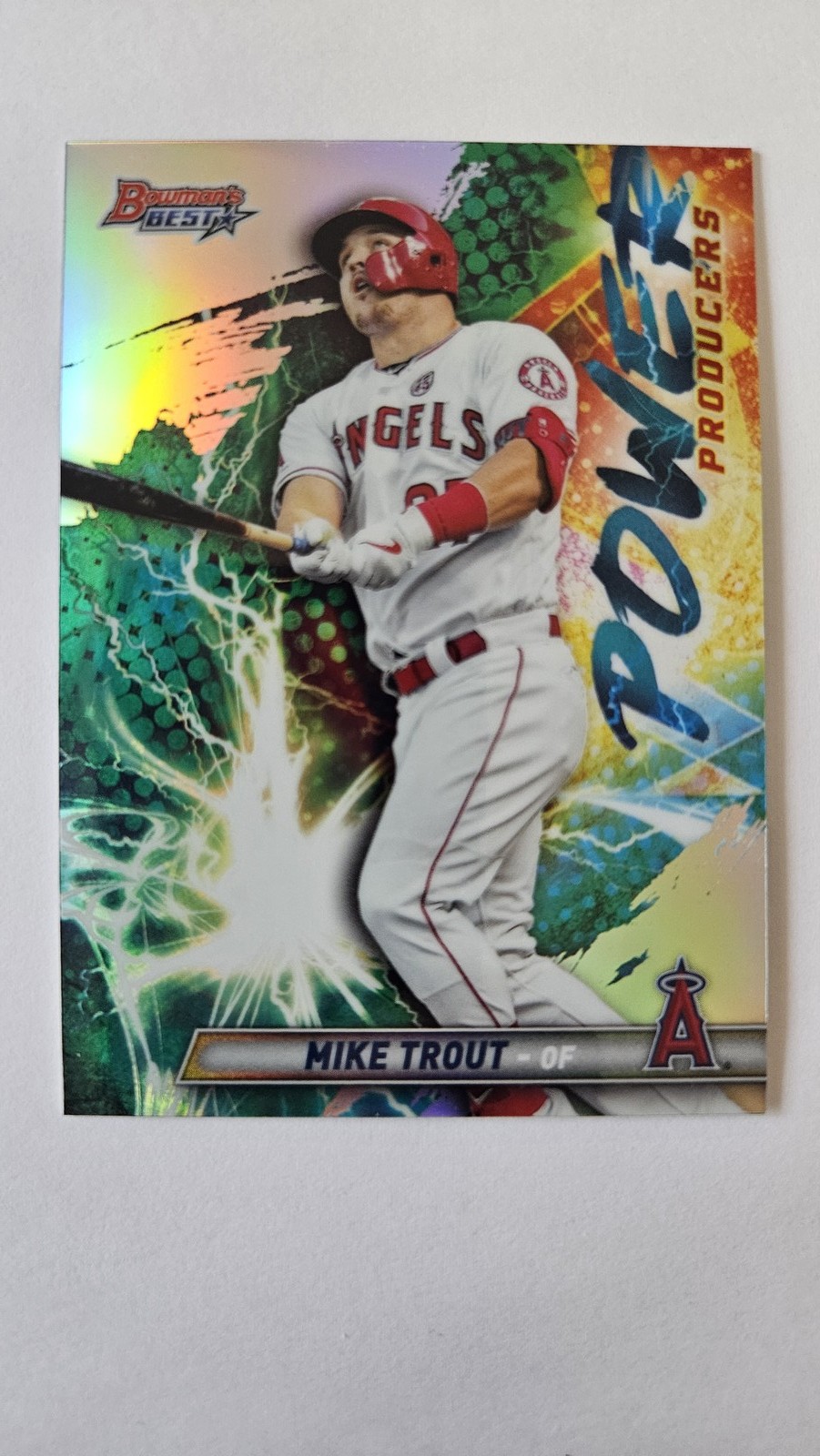 2019 Bowman's Best #PP-MT Mike Trout Power Producers Refractor