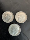 Three  Roosevelt Dime 90% Silver Denver Mint