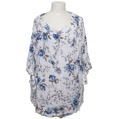 My Own, Bluse, Größe: 48, Weiß/Blau/Mehrfarbig, Viskose, Blumen, Damen #cT1