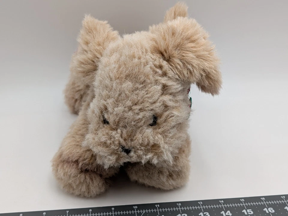 Hallmark Jingles Beige Puppy Dog Plush Bells in Ears 1983 Stuffed Animal Toy - Image 3 of 4