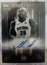 2025-26 Topps Midnight Isaiah Stewart Dark Marks Auto /20 Pistons SSP