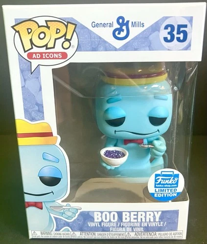 NEW Funko Pop Ad Icons #35 - Cereal Monsters - Boo Berry LIMITED IN PROTECTOR